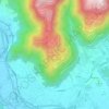 Mappa topografica Costalunga, altitudine, rilievo