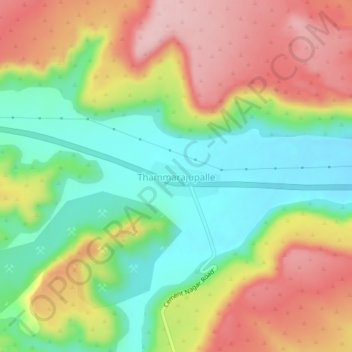 Mappa topografica Thammarajupalle, altitudine, rilievo