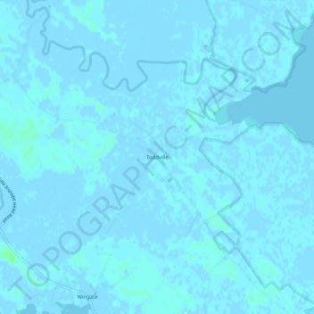 Mappa topografica Toddville, altitudine, rilievo