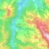 Mappa topografica La Valle, altitudine, rilievo