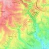 Mappa topografica Sebala, altitudine, rilievo