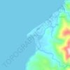 Mappa topografica Manambrag, altitudine, rilievo