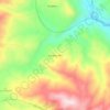 Mappa topografica Paramo Alto, altitudine, rilievo