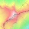 Mappa topografica Mount Sefton, altitudine, rilievo