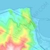 Mappa topografica Locanda, altitudine, rilievo