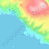 Mappa topografica Besca Vecchia, altitudine, rilievo