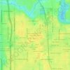 Mappa topografica Altamonte Heights, altitudine, rilievo
