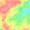 Mappa topografica Launay des Bourdaines, altitudine, rilievo