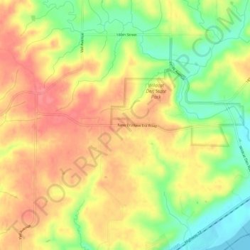 Mappa topografica New Era, altitudine, rilievo