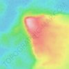 Mappa topografica Serrania De La Macarena, altitudine, rilievo