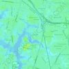 Mappa topografica Roland Park, altitudine, rilievo