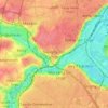 Mappa topografica Savigny-sur-Orge, altitudine, rilievo