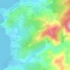 Mappa topografica Alzone, altitudine, rilievo
