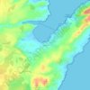 Mappa topografica Gurgazu, altitudine, rilievo
