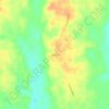 Mappa topografica Leetown, altitudine, rilievo