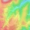 Mappa topografica Les Granges, altitudine, rilievo