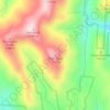 Mappa topografica High Knob, altitudine, rilievo