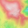 Mappa topografica Pic Cassini, altitudine, rilievo