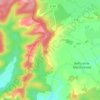 Mappa topografica Le Morthomme, altitudine, rilievo