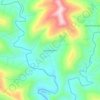 Mappa topografica Linha Sargento, altitudine, rilievo
