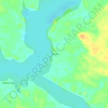 Mappa topografica Taracua, altitudine, rilievo