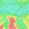 Mappa topografica Putney, altitudine, rilievo