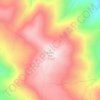 Mappa topografica Coffee Pot, altitudine, rilievo