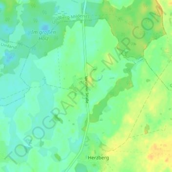 Mappa topografica Lenschow, altitudine, rilievo