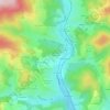 Mappa topografica Panissière, altitudine, rilievo