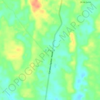 Mappa topografica El Paujil, altitudine, rilievo