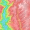 Mappa topografica Autranges, altitudine, rilievo