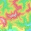 Mappa topografica Monte Mercurio, altitudine, rilievo