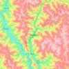 Mappa topografica 德格县, altitudine, rilievo
