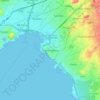 Mappa topografica Palaio Faliro, altitudine, rilievo