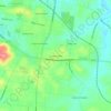Mappa topografica Southern Hills, altitudine, rilievo