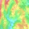 Mappa topografica Le Martinet, altitudine, rilievo