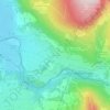 Mappa topografica Lunes, altitudine, rilievo