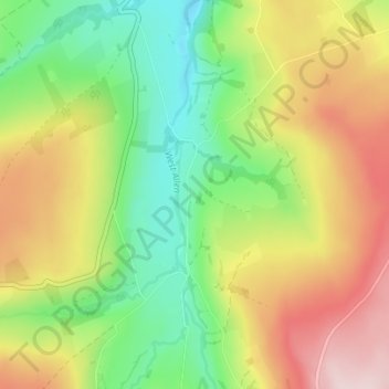 Mappa topografica Ninebanks, altitudine, rilievo