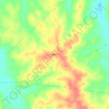 Mappa topografica Dollar, altitudine, rilievo