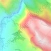 Mappa topografica Peña Sobia, altitudine, rilievo