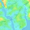 Mappa topografica Le Corpont, altitudine, rilievo