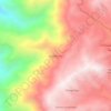 Mappa topografica Guanto cruz, altitudine, rilievo