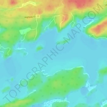 Mappa topografica Clearwater Bay, altitudine, rilievo