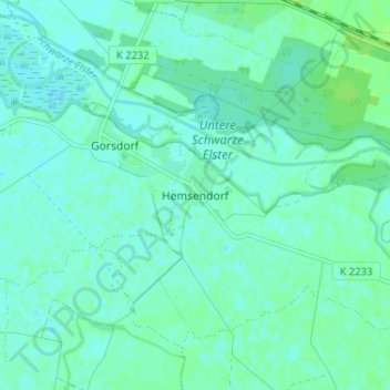 Mappa topografica Hemsendorf, altitudine, rilievo