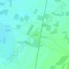 Mappa topografica Cinco Casas, altitudine, rilievo
