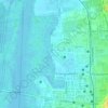 Mappa topografica Airoli Sector 19-20 Garden, altitudine, rilievo