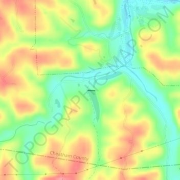 Mappa topografica Craig Lake Dam, altitudine, rilievo