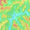 Mappa topografica Oxford, altitudine, rilievo