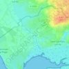 Mappa topografica Salnel, altitudine, rilievo