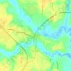 Mappa topografica Edgehill, altitudine, rilievo